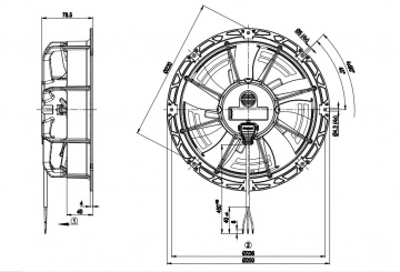 Ventilator axial de aspiratie EBM W1G 200-EC87-25